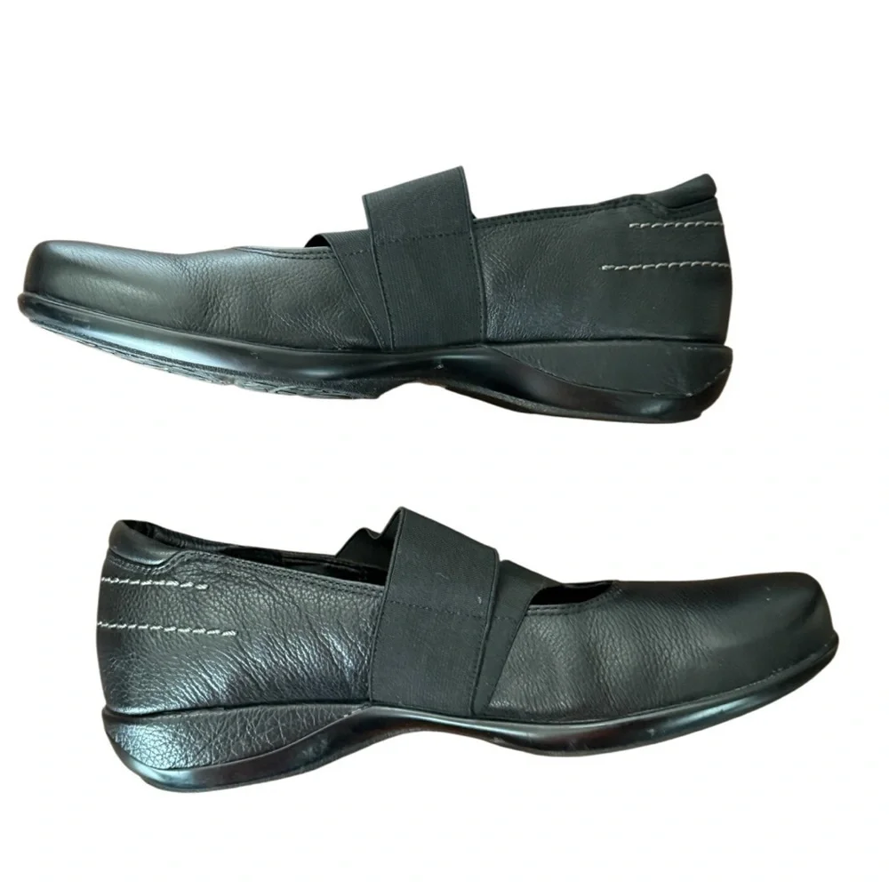 Aetrex Mary Jane Black Leather Shoes-Size9